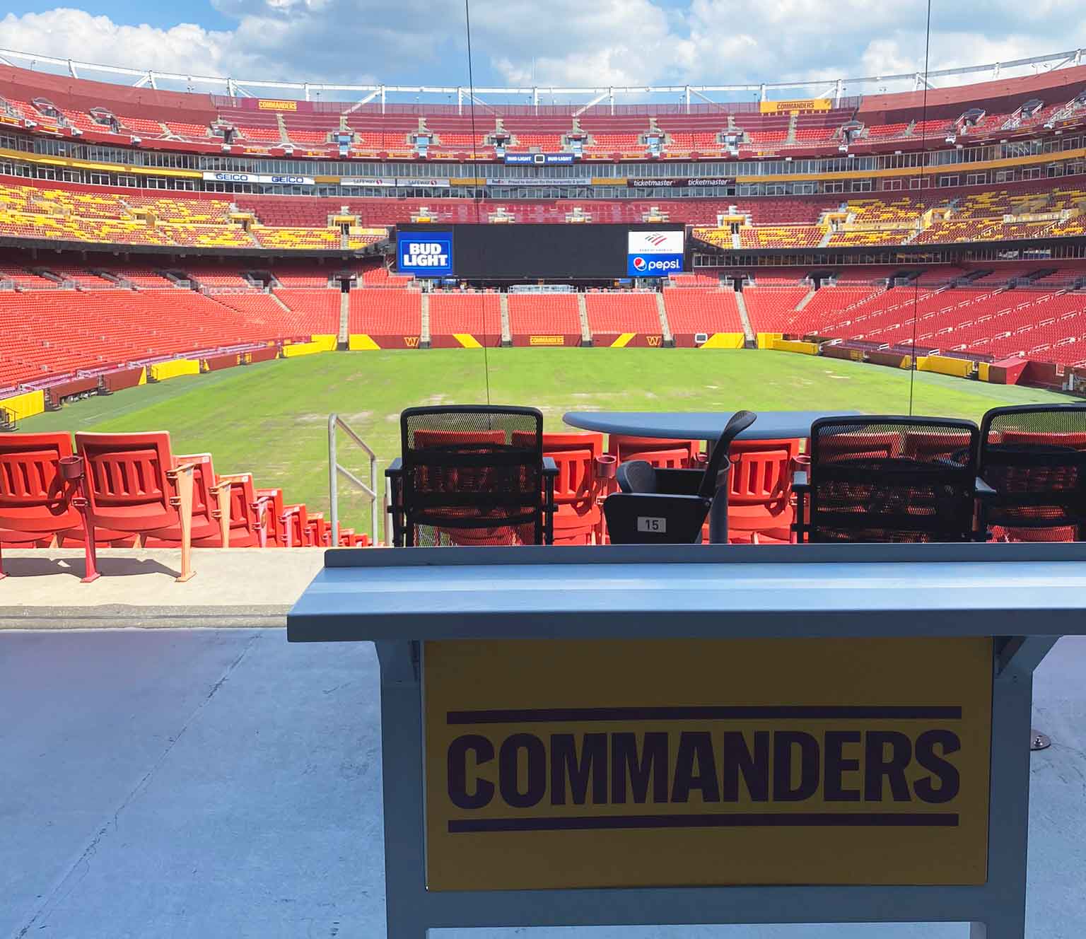 Washington Commanders: Complete NFL Stadium Re-Brand - Pinpoint