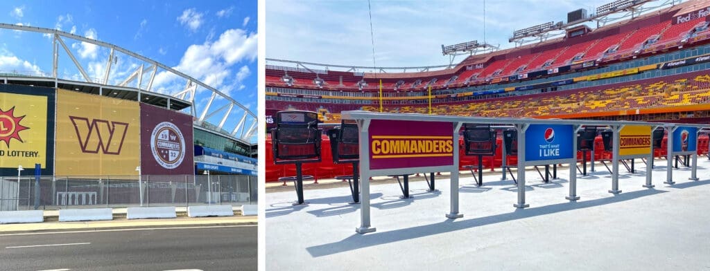 Washington Commanders stadium branding